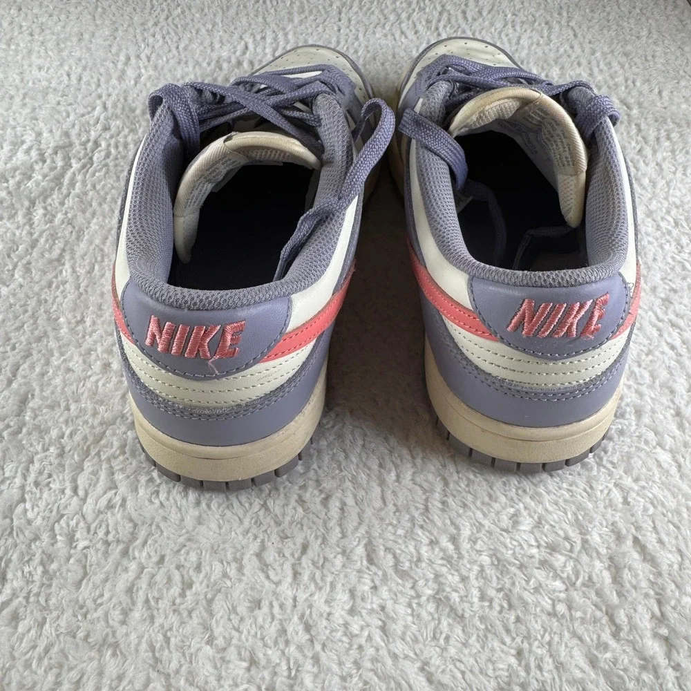 Size 8.5 - Women's Nike Dunk Low Indigo Haze Purple Pink Sneakers Shoe White